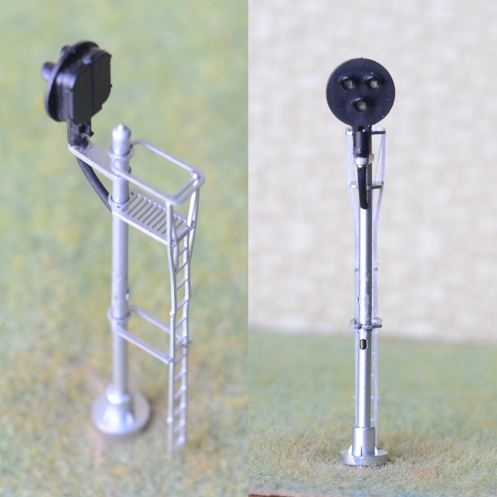 1 x HO scale model tri-lights 3 colors block type G signal metal 1 target #M7