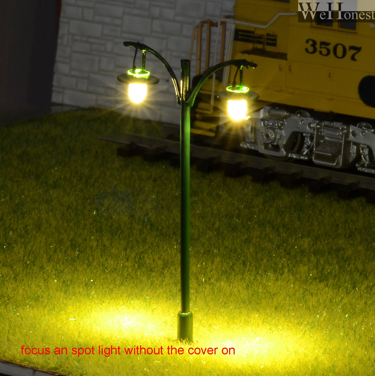 8 x HO OO scale model railroad train street led lights Lamps Lamp posts #511HO