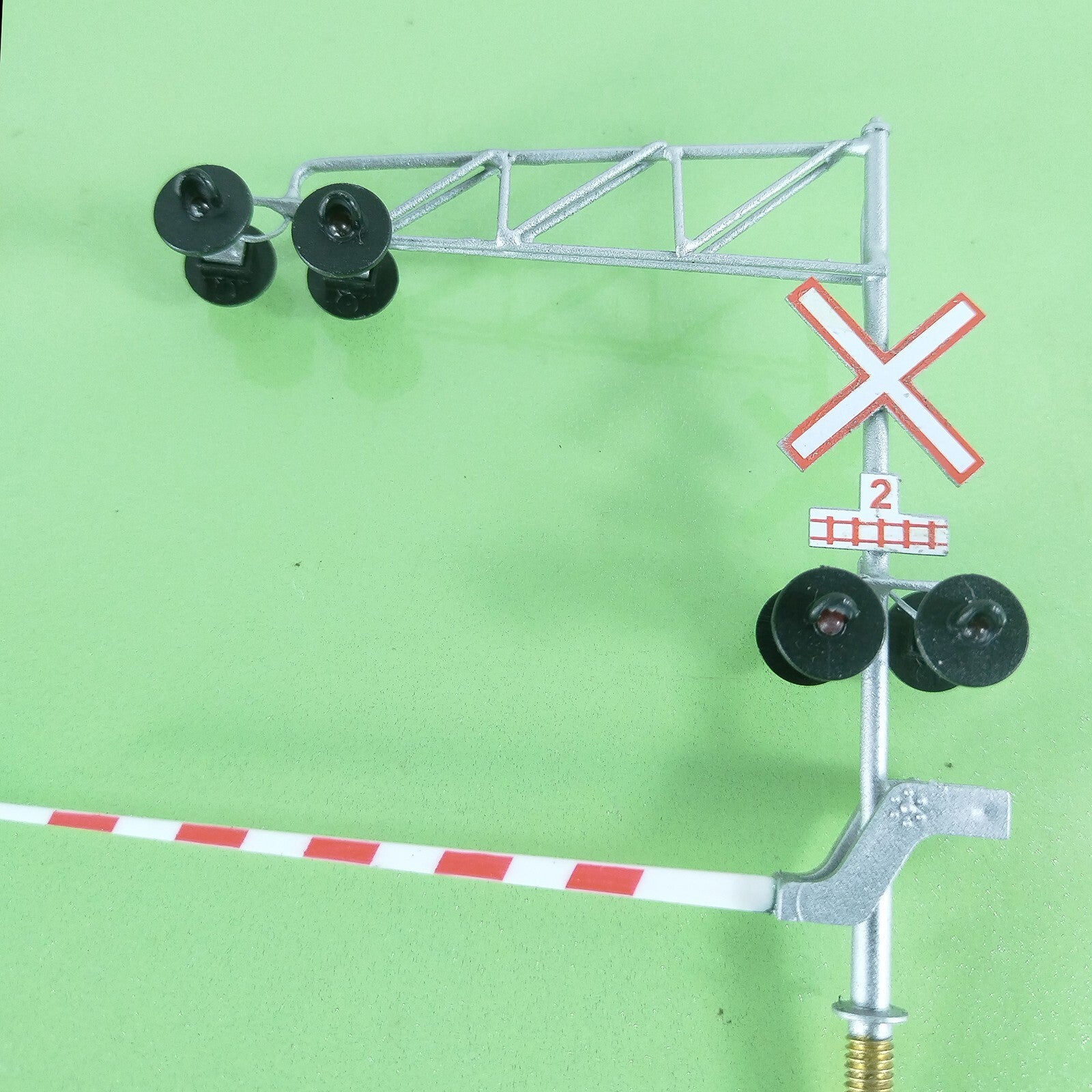 1 x HO scale railroad Canada cantilever grade crossing signal gate stop #CA27DG