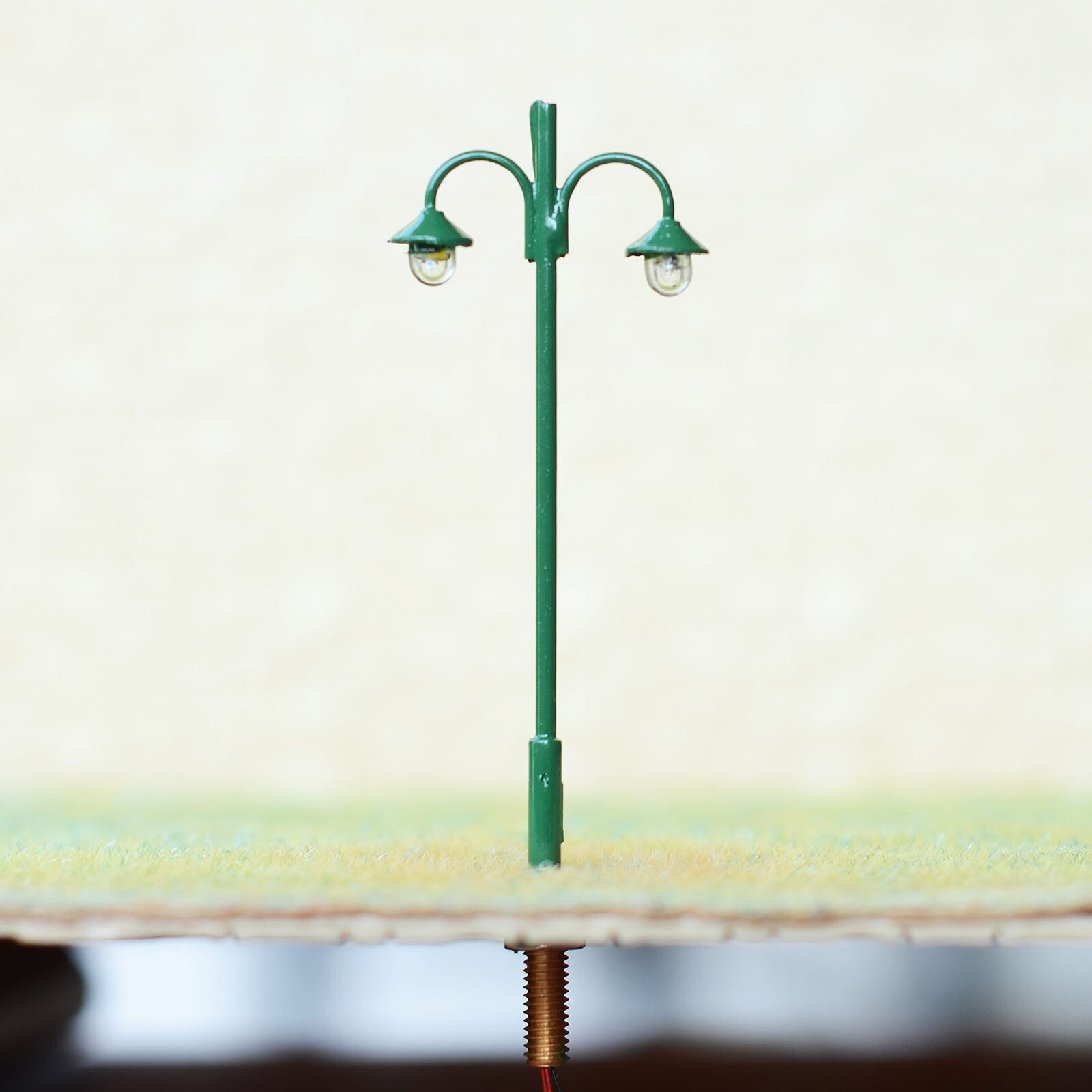 5 x HO scale model railroad antique street light LED lamppost path lamp #S1711BG