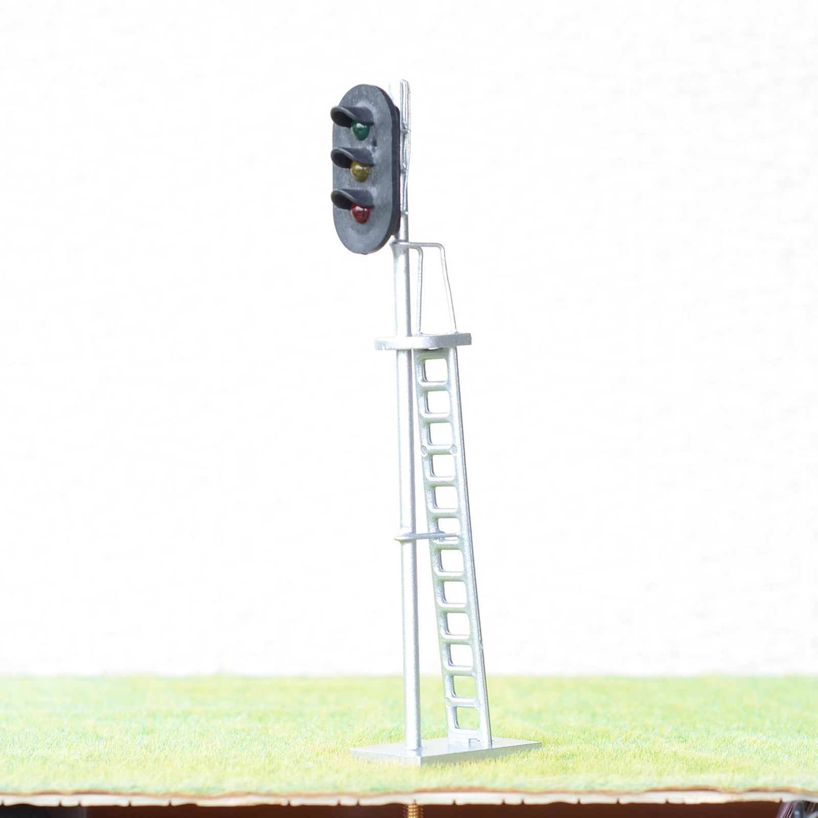 1 x O Scale Model Train block signals 3 aspects Railway LED Light Silver #48S3RS