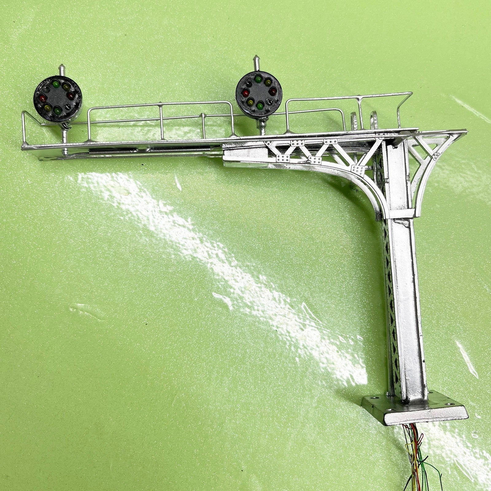 1 x HO OO cantilever CPL signal bridge B&O tricolor 2 tracks metal #CPLc11