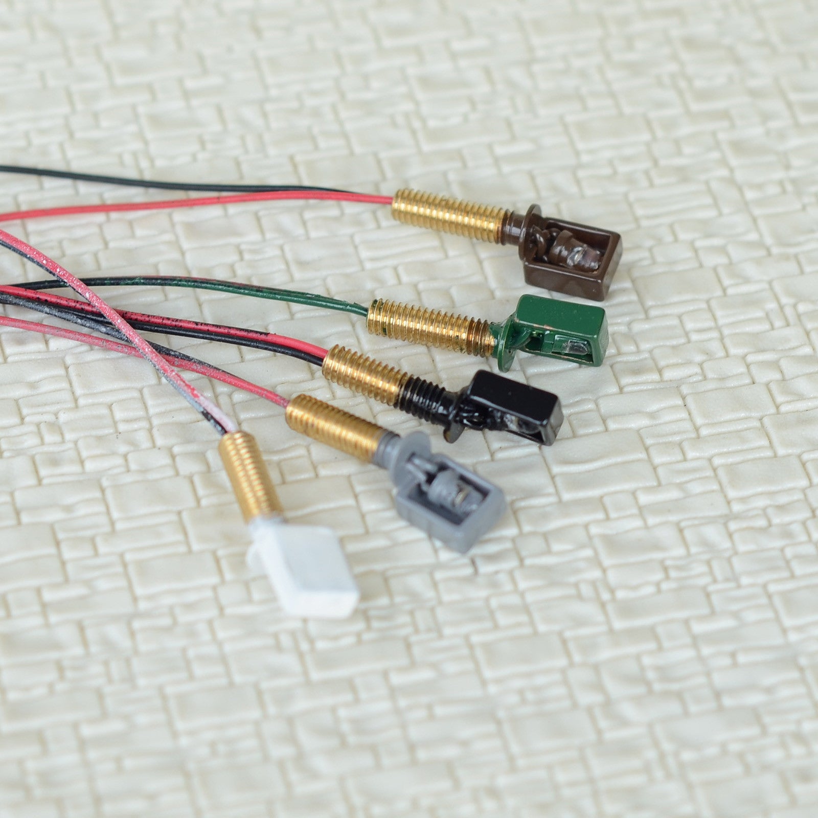 5 x OO / HO scale street bracket light model wall Lamp posts LED building #W47BG