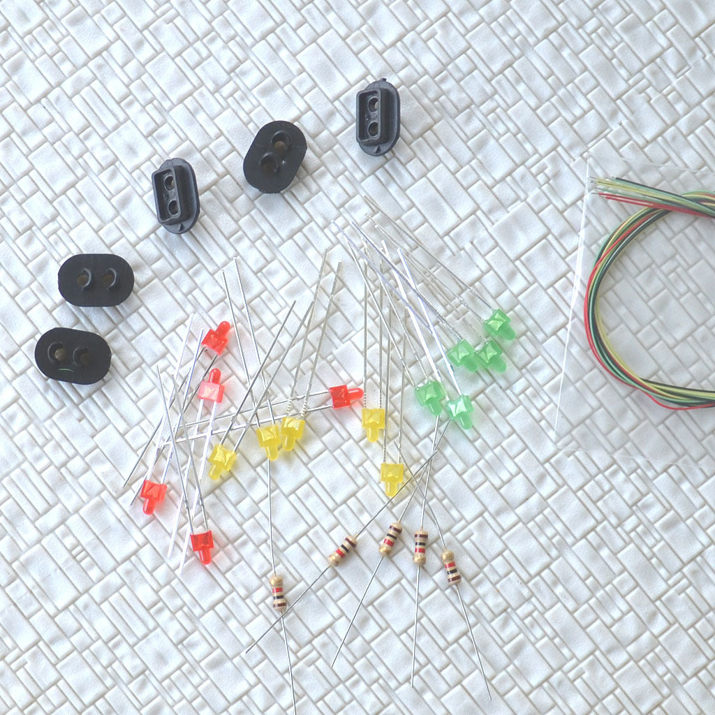 10 sets Target Faces + Accessories for Railway signal HO Scale 2 Aspects