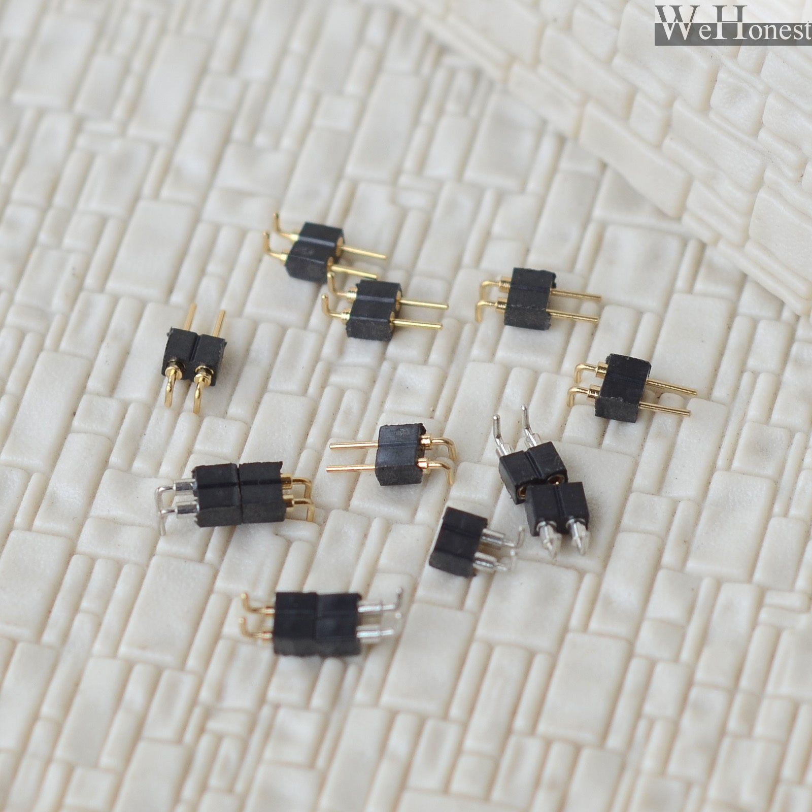 20 pairs 2 Pins mini-plug kits 2.0mm vertical connectors round male + female