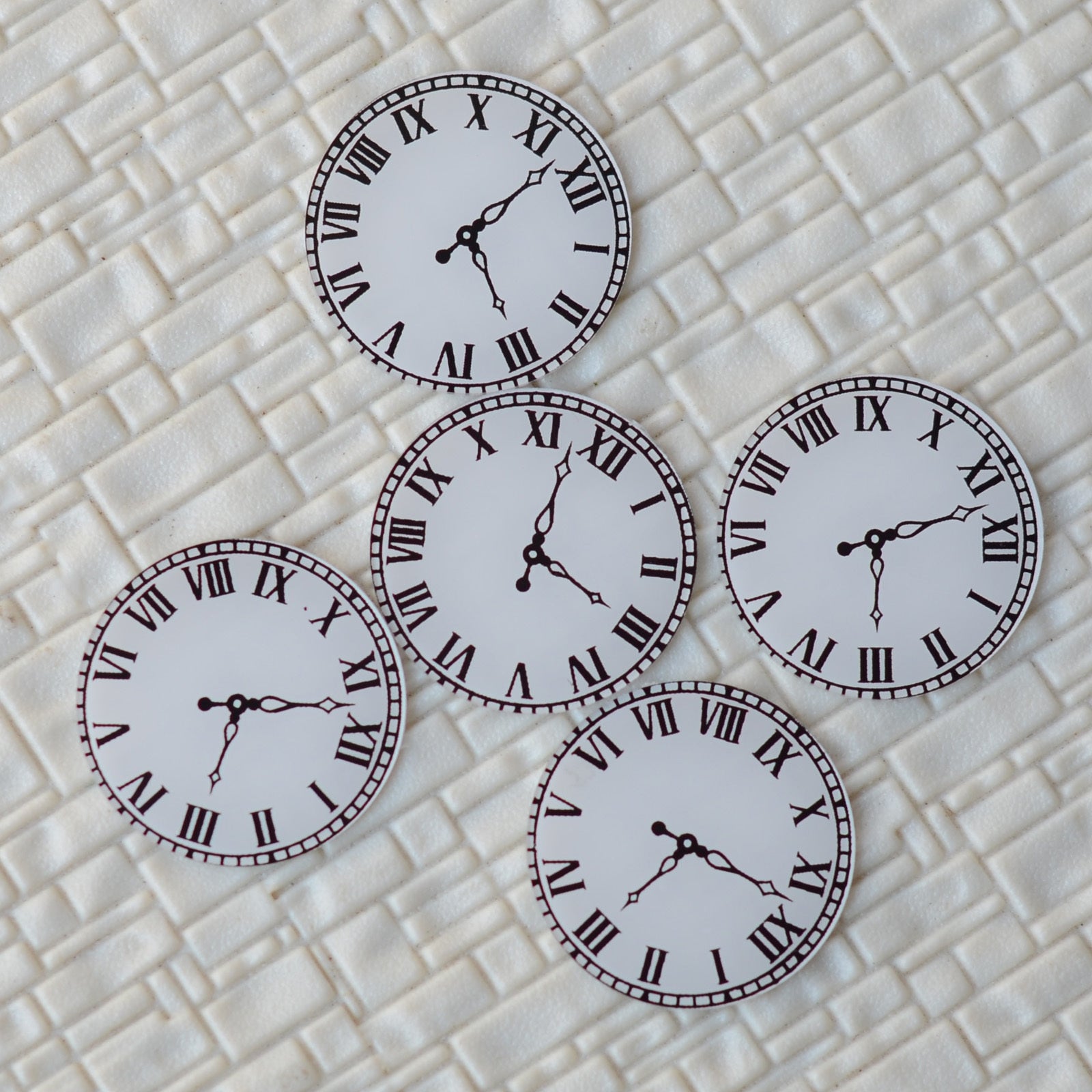 5 x O scale antique clock face wall clock building clock station platform clock