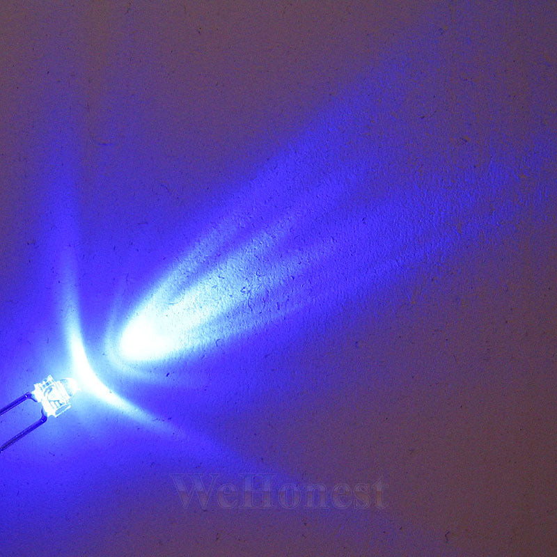100 pcs Light Emitting Diode LEDs Dia 1.8mm Blue Light