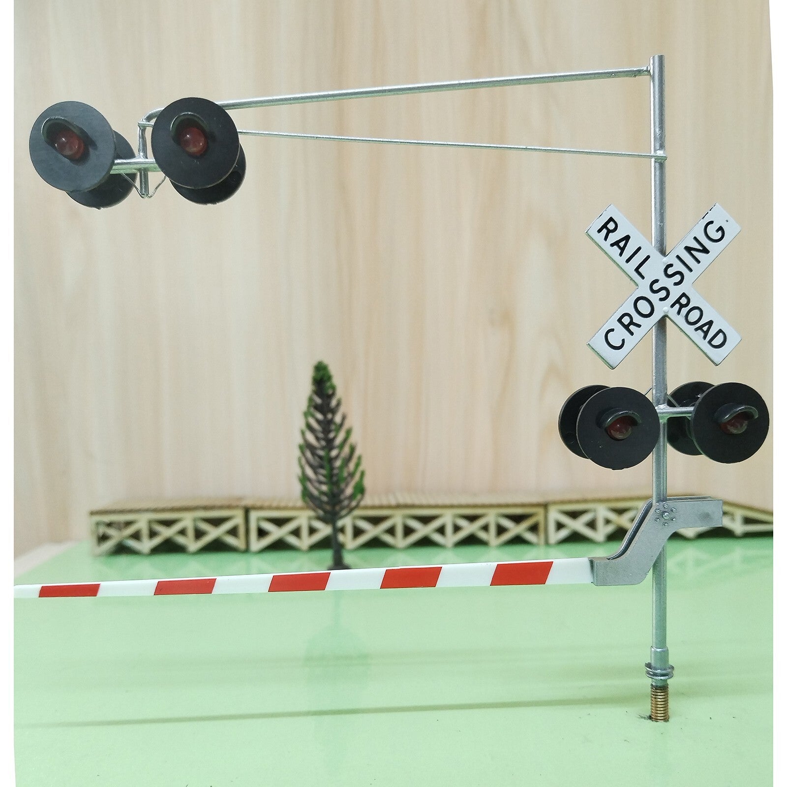 1 x O scale model railroad cantilever grade crossing signal arm gate  #48C06DG