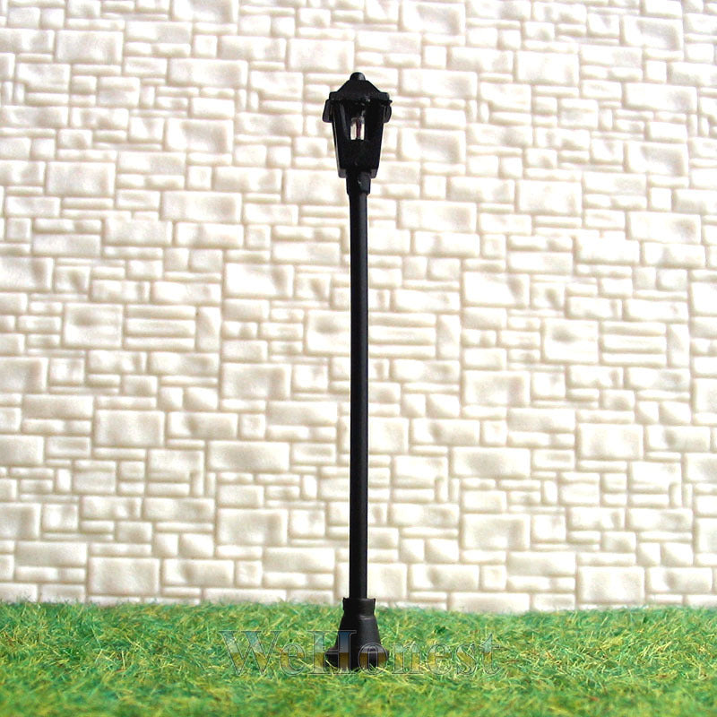 30 pcs OO or HO scale Antique Lampposts 6V lights S004 + Free Resistors for 12V