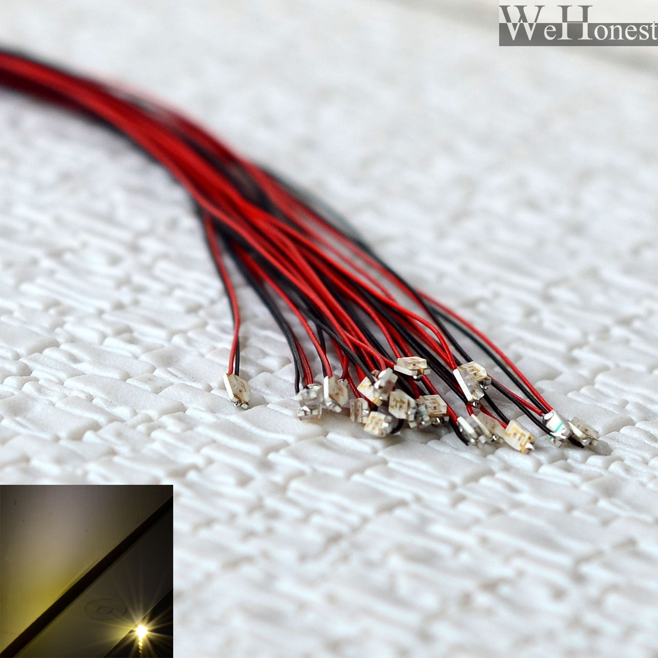 15 x Pre Wired Warm White #1206 SMD led street Lights Pre-soldered lamps HO N 