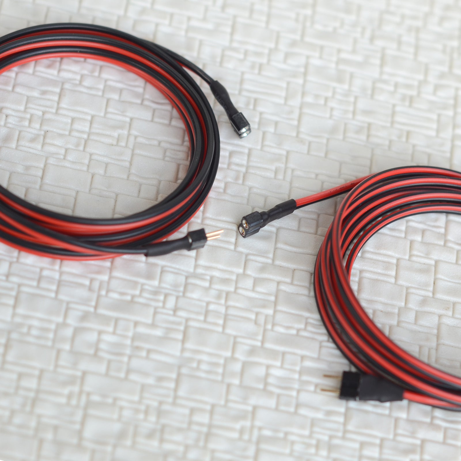 10 x mini-plug kits 2 Pins 2.54mm round extending 1m wires connector N HO light