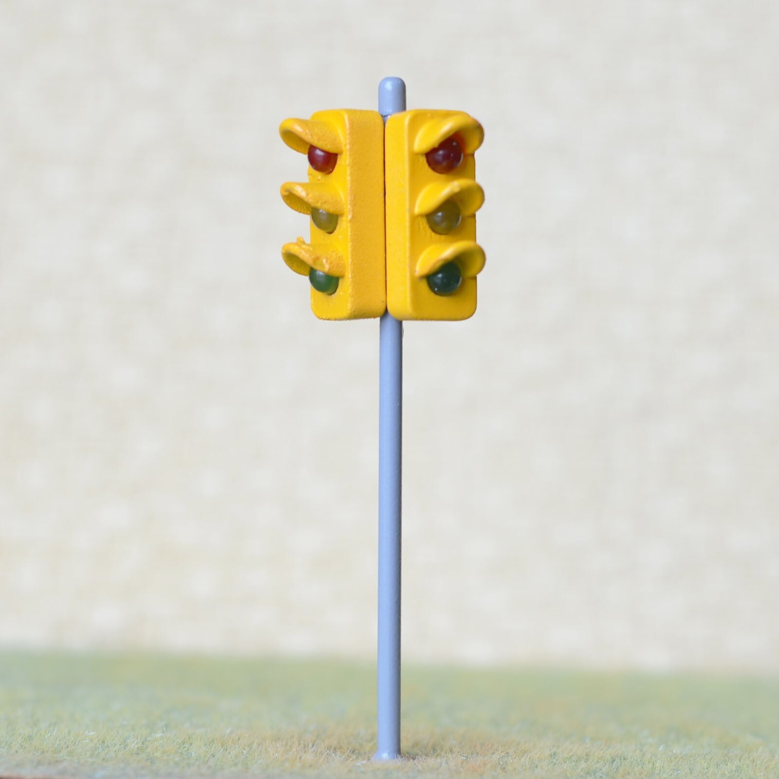2 x traffic signal light O scale model railroad crossing walk led lamp #GR33L