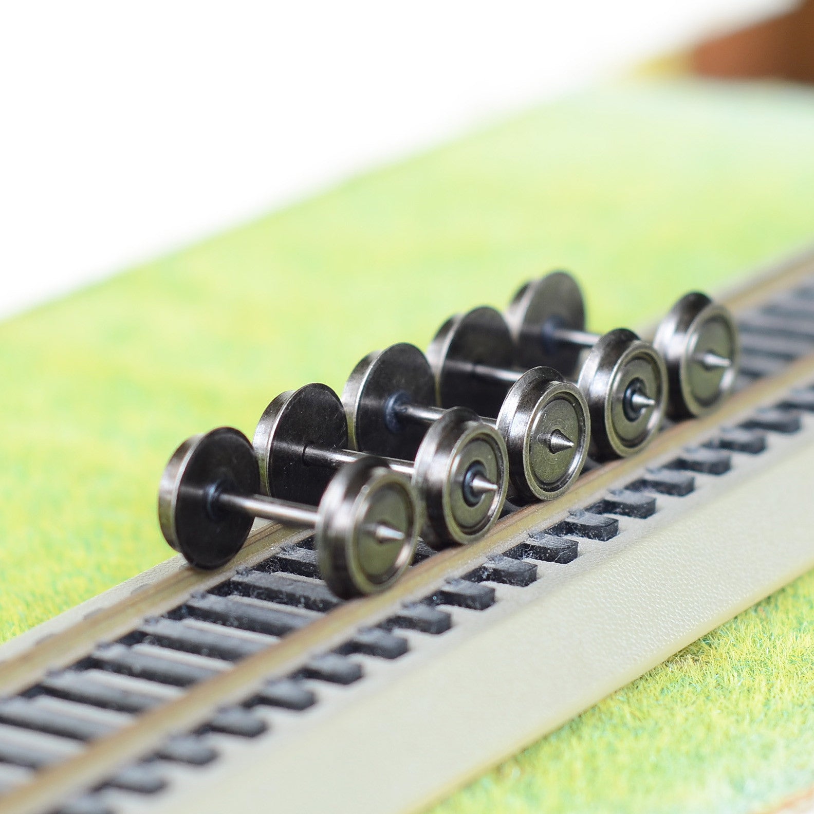 10 x 36'’ coppery Nickel plating metal wheels for Model Train 1:87 HO / OO Scale