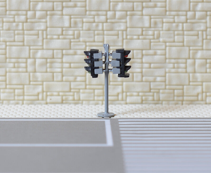 2 x traffic lights N crossing walk model LED pedestrian street signals #NL3R3