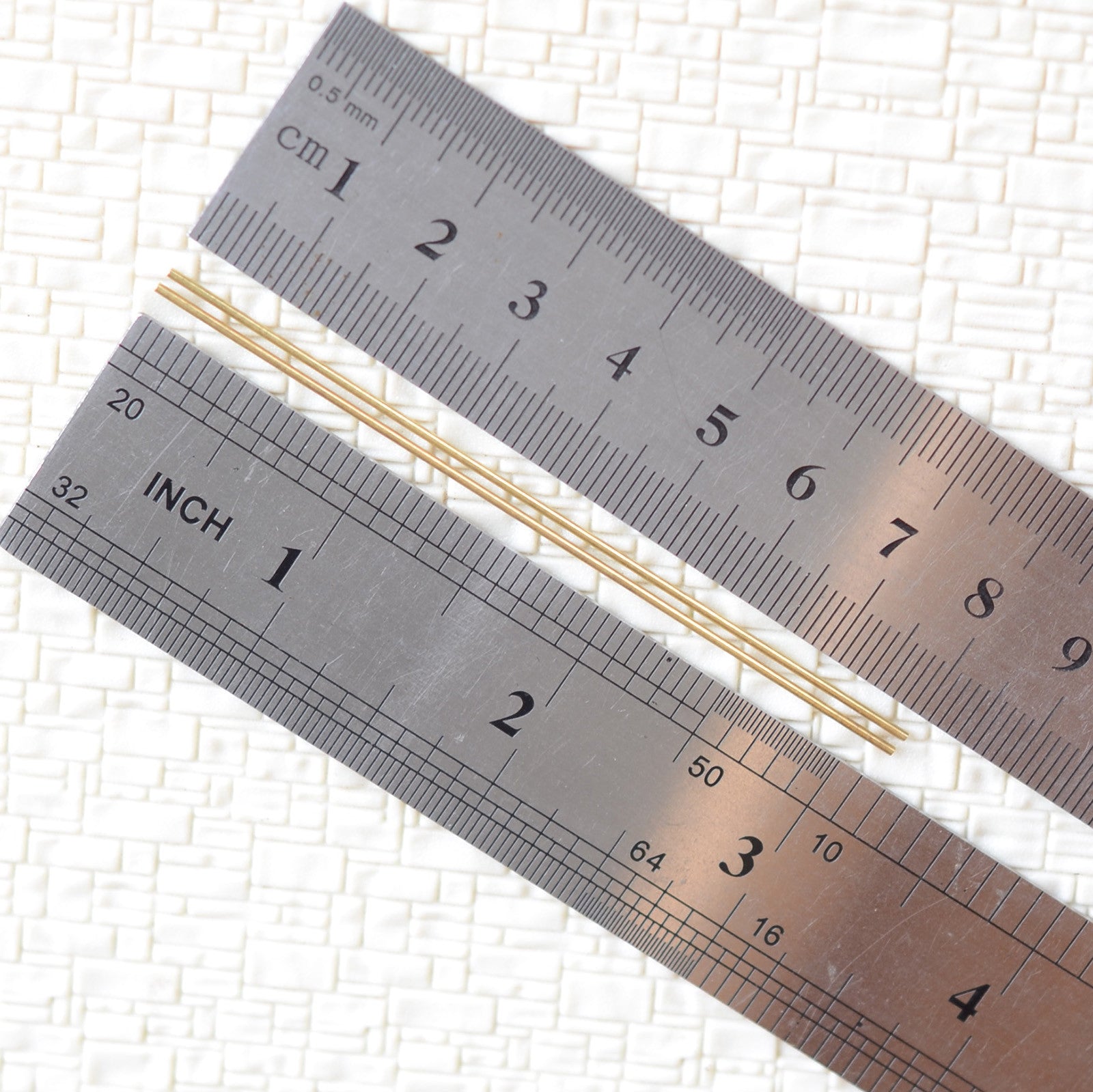 10 x ultra slim Brass Pipe Capillary Copper duct Coppery Tube Φ1.0mm x 80mm