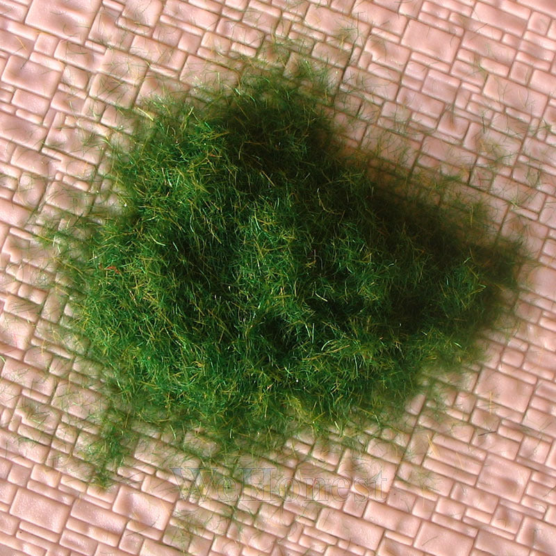 100g ( or 3.53ounce ) GRASS FIBRE 3mm Dark Green #122