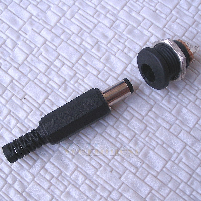 5 sets of 2.1mm DC Power Socket and Male End