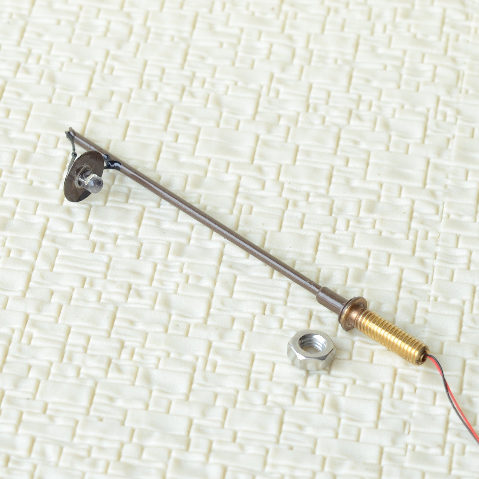 5 x OO / HO scale LED street light railroad path lamp post + resistors #R7BR