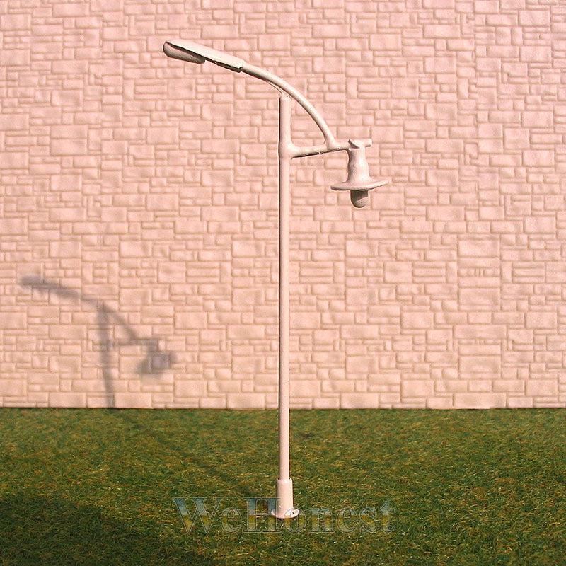 20 pcs HO scale Model Lampposts 12V street lights Metal Lamp Layout Scenery #323