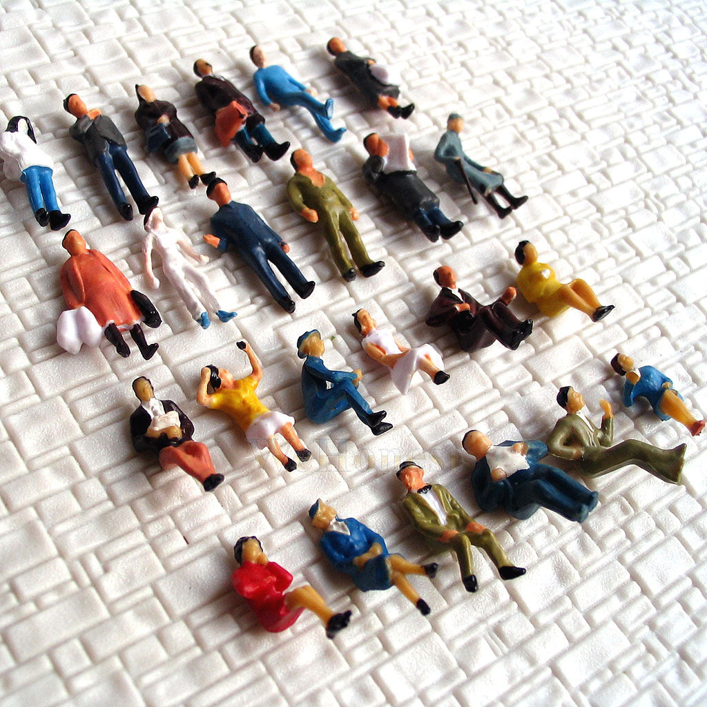 120 pcs HO scale 1:87 Painted People / seated passenger
