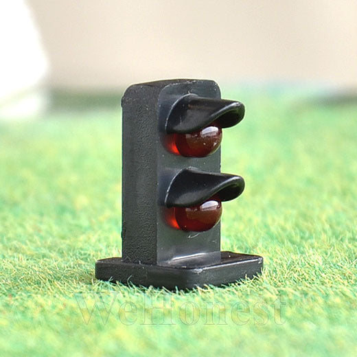 5 pcs O scale LEDs made Dwarf Signals 2 Red Lights