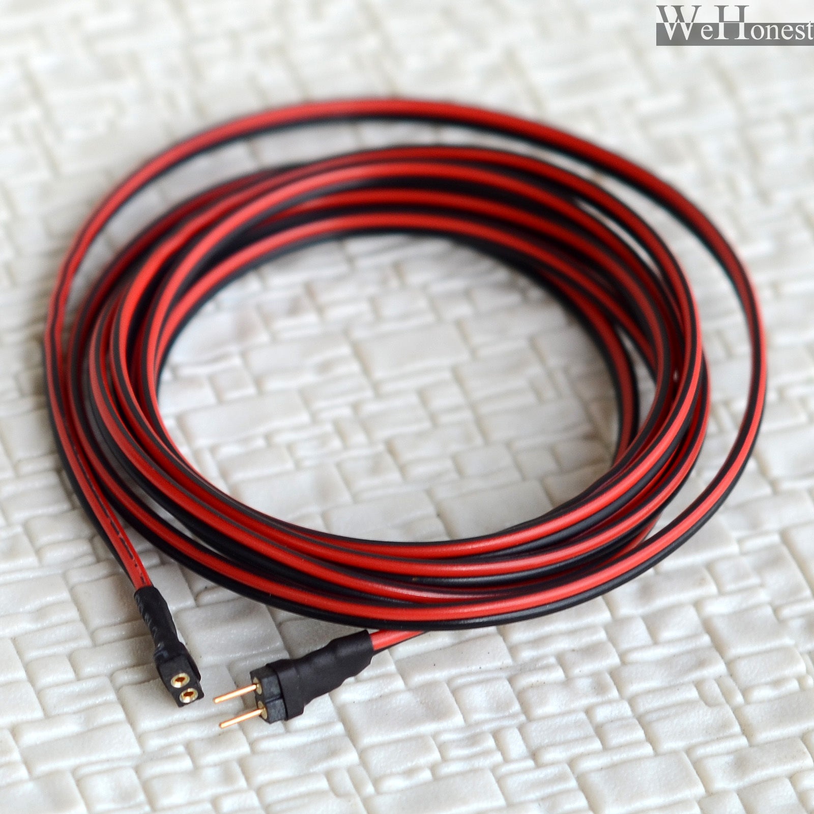 10 x mini-plug kits 2.0mm 2 round Pins extending 1m wires connector N HO lights