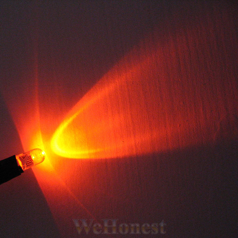 20 pcs Pre Wired 3mm Amber LEDs Light Lamp 12V - 16V
