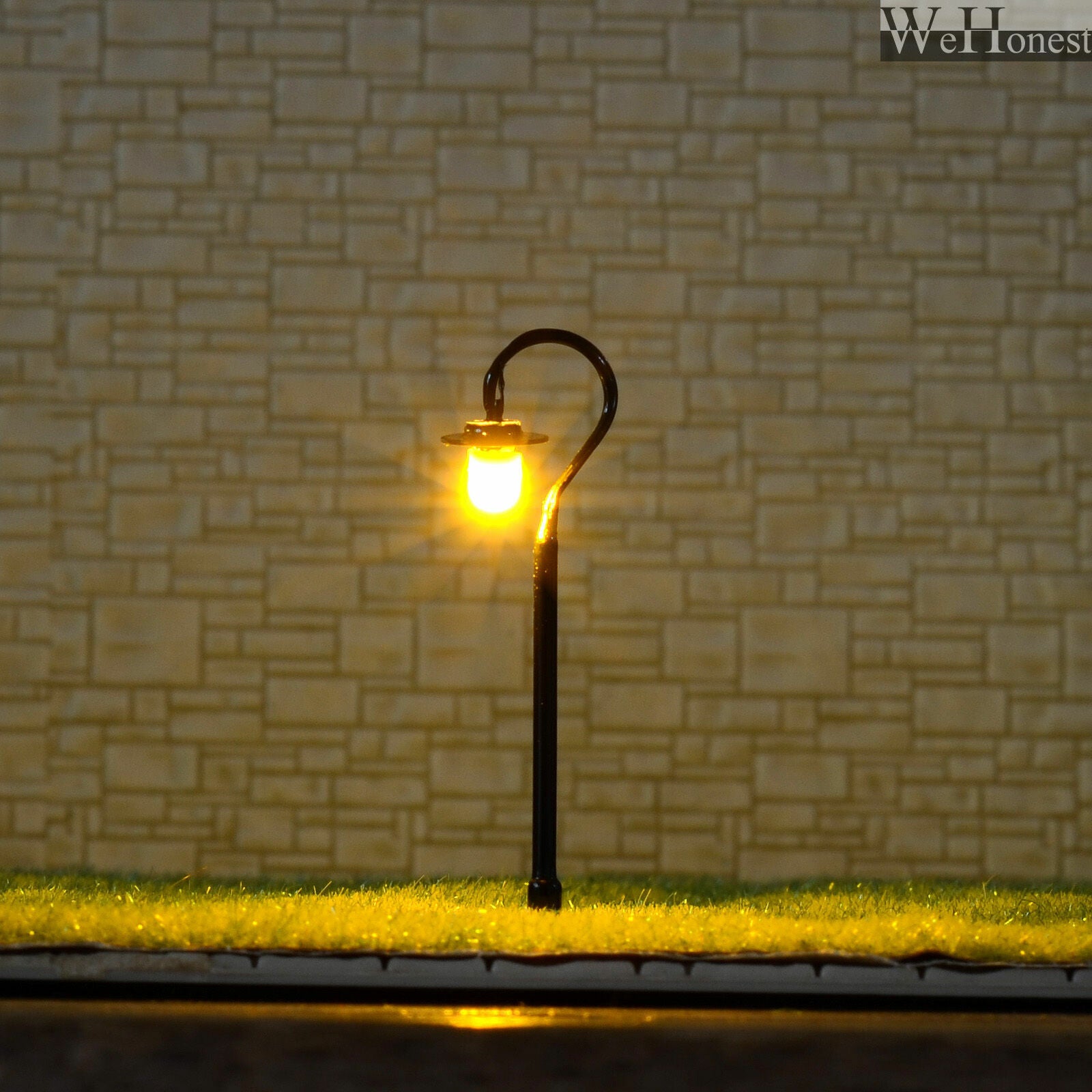 5 x N scale LED street lights model railroad lamp posts garden path lamps #R35N