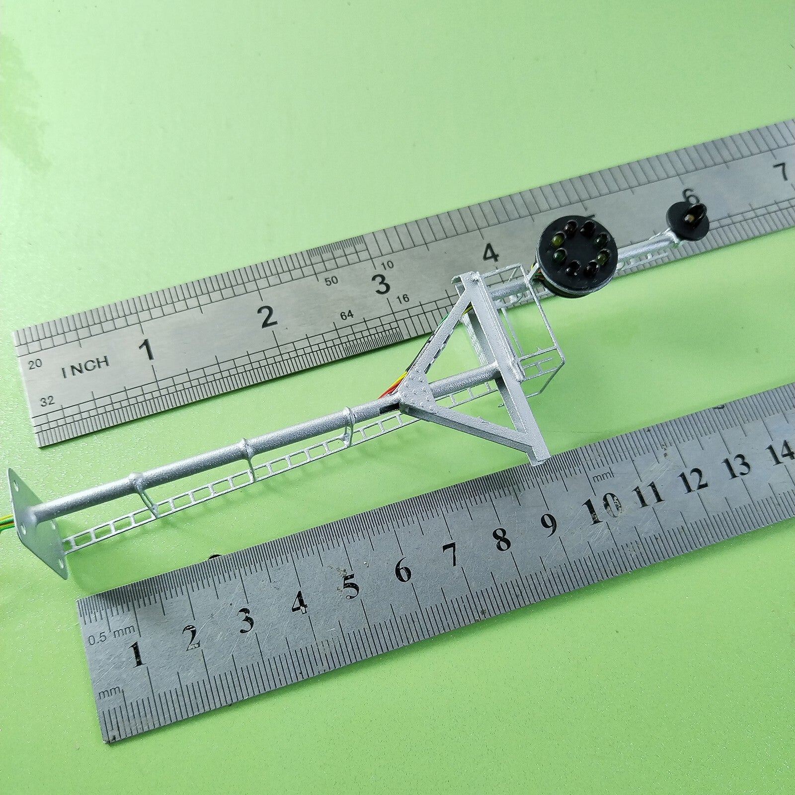 1 x HO scale model railroad tower CPL signal B&O goalpost bracket  #LU1