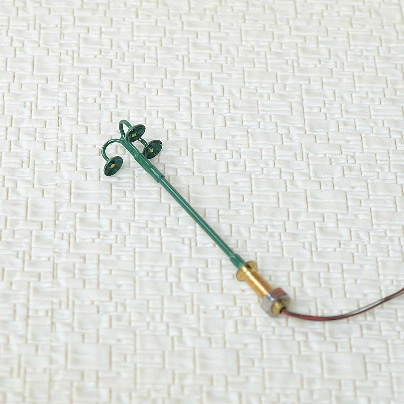 5 x N Scale LED light Model train Railroad street Lamp post + resistors #703NBG