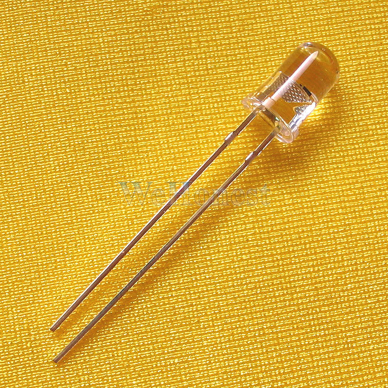 100 pcs Light Emitting Diode LEDs Dia. 5mm white Light + free resistors
