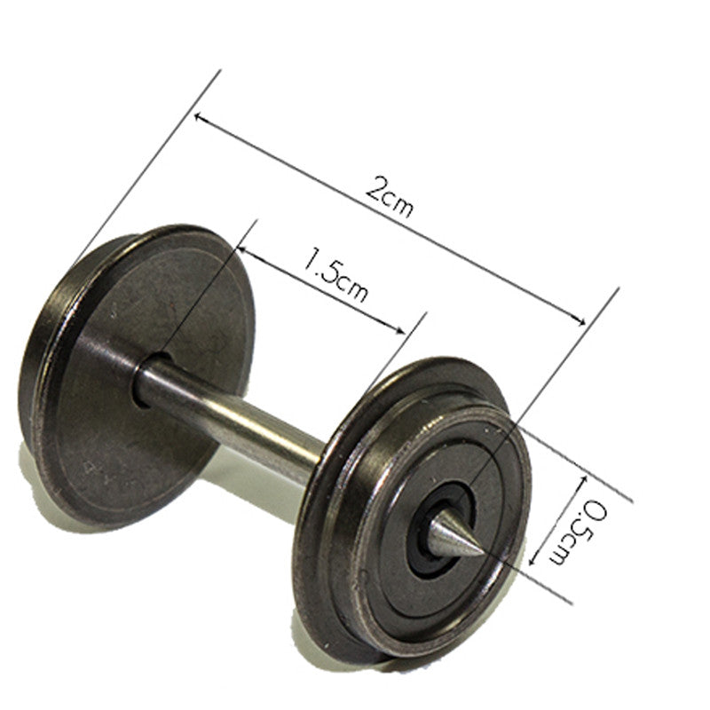 10 x 36'’ coppery Nickel plating metal wheels for Model Train 1:87 HO / OO Scale