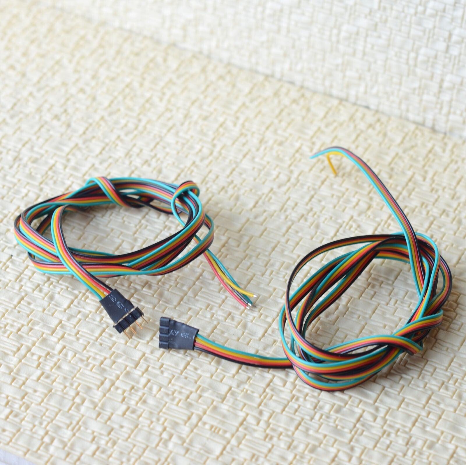 3 pair extending wires cable 2.54mm pin plug socket connector for signal #4P1000