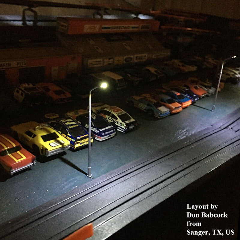 20 x OO / HO scale Model Railroad train Lamp posts Led street light Lamps YD100S
