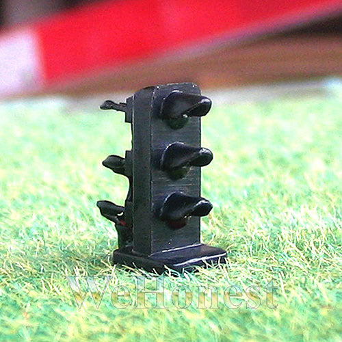 5 pcs HO scale LEDs made Railway 3 aspects Dwarf Signals G/Y/R ( longer cover )