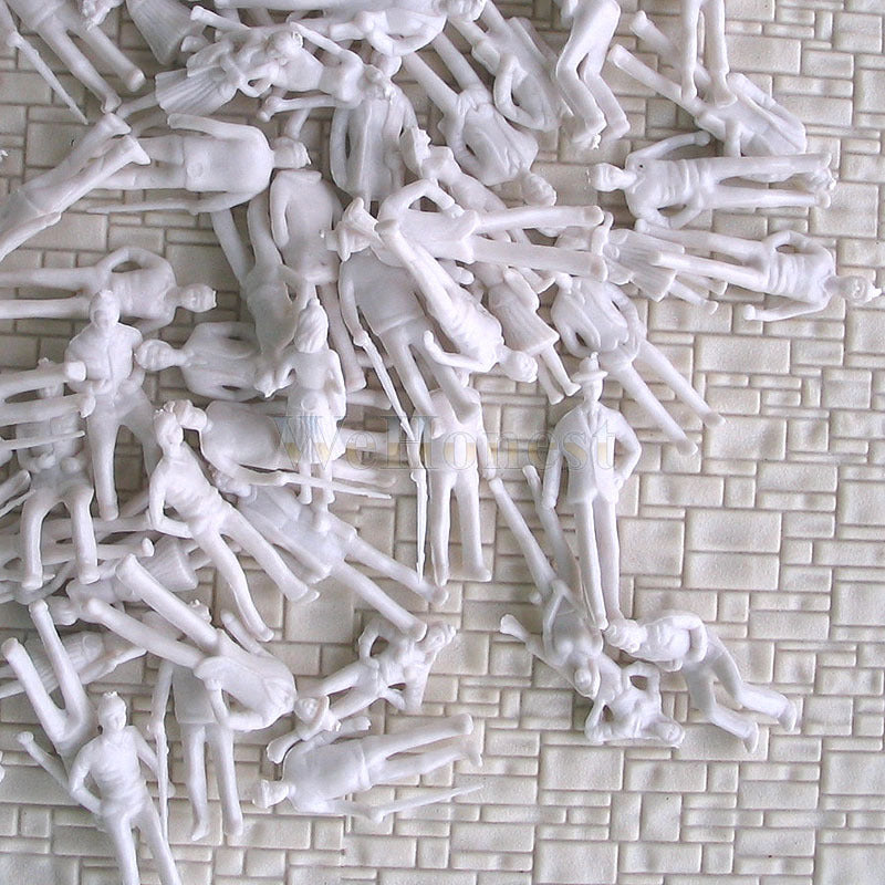 300 pcs OO scale 1:76 UnPainted People passenger Figure