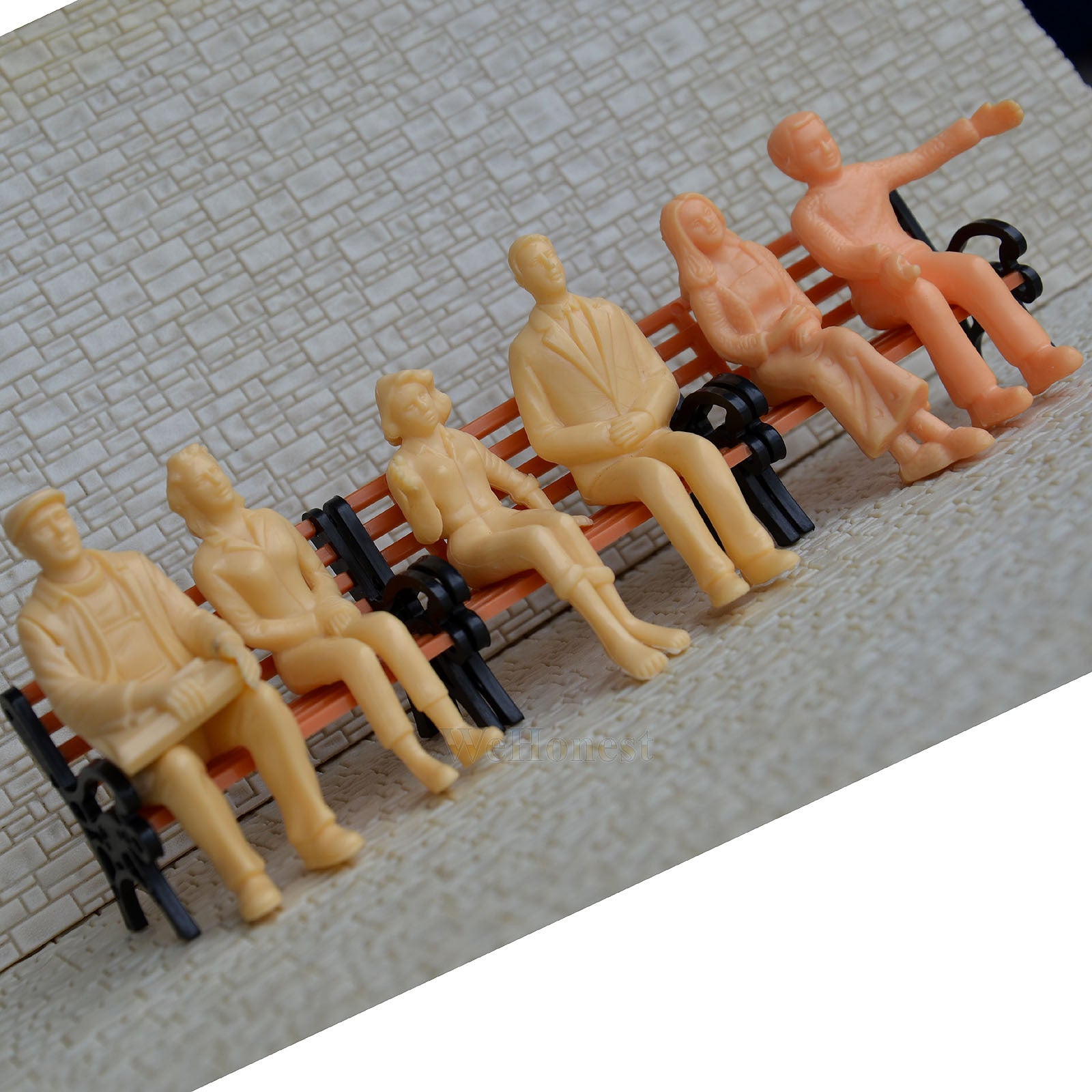 18 pcs G Scale 1:24 unPainted Figures all seated 6 different poses People