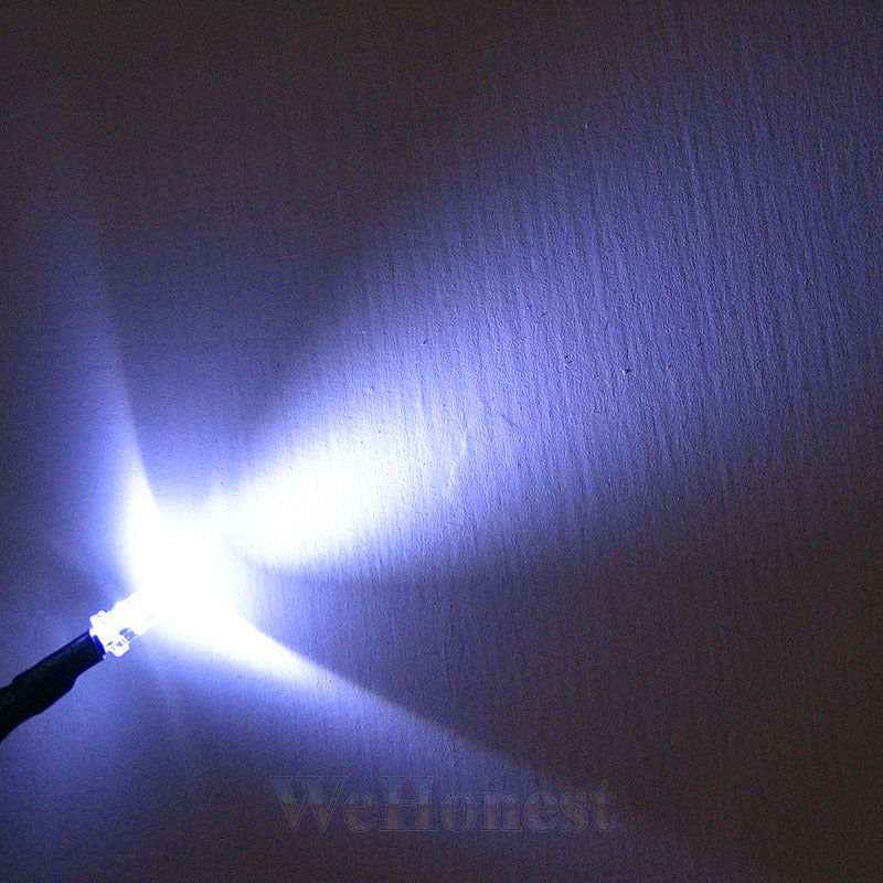 20 pcs Pre Wired 3mm White LEDs Light Lamp 12V - 16V