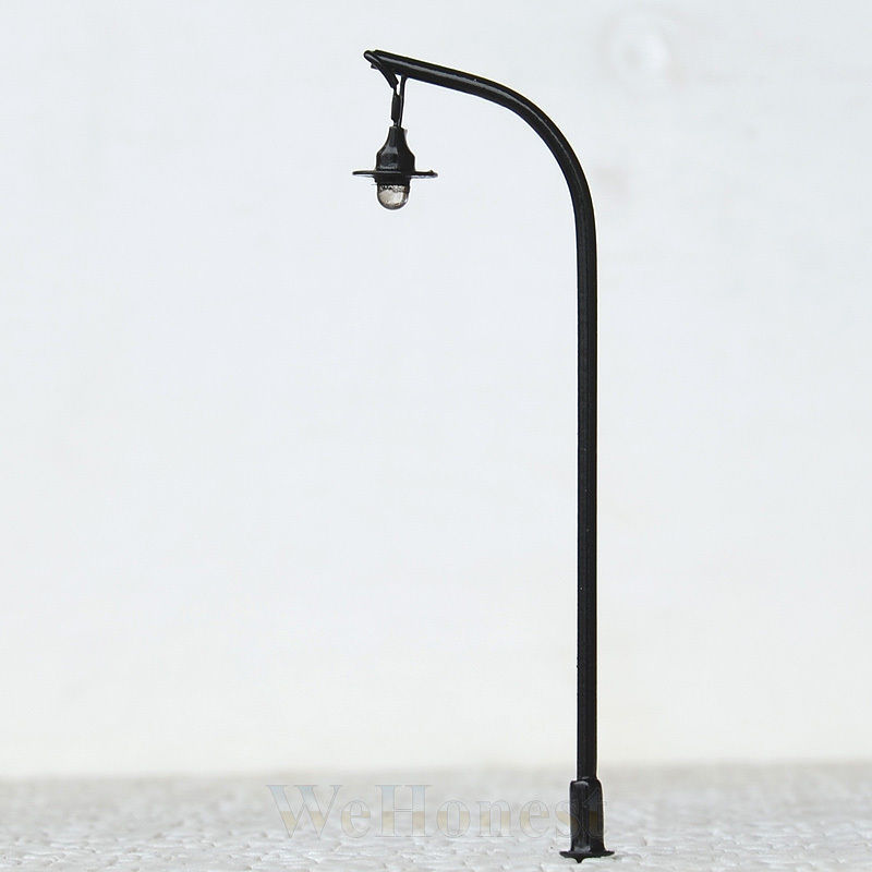 20 pcs HO scale Model lamppost LED made street light No Hot No Melt lamp #R37