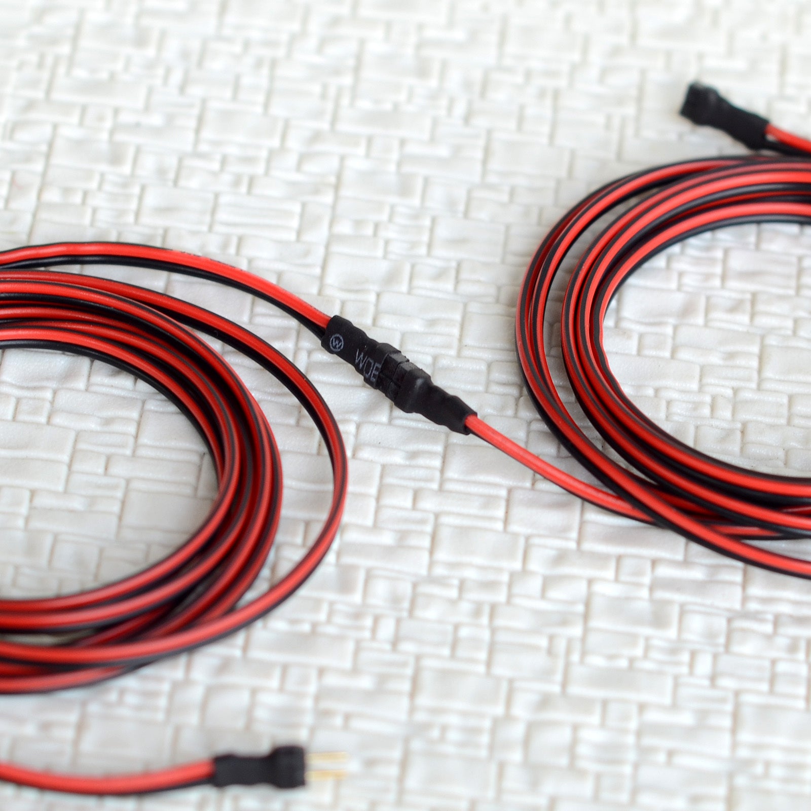 10 x mini-plug kits 2.0mm 2 round Pins extending 1m wires connector N HO lights