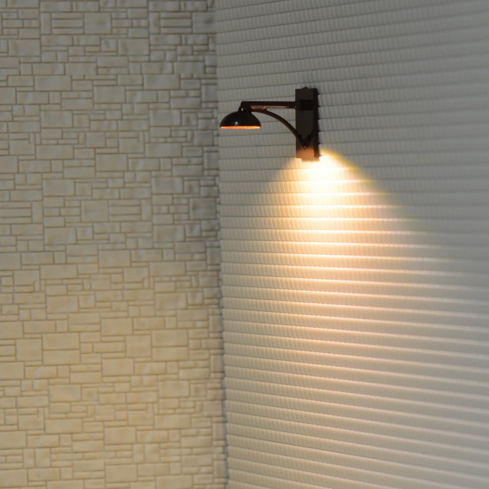 5 x O Scale Led Street wall Light Model Train Railroad path Lamp post #R62OBR