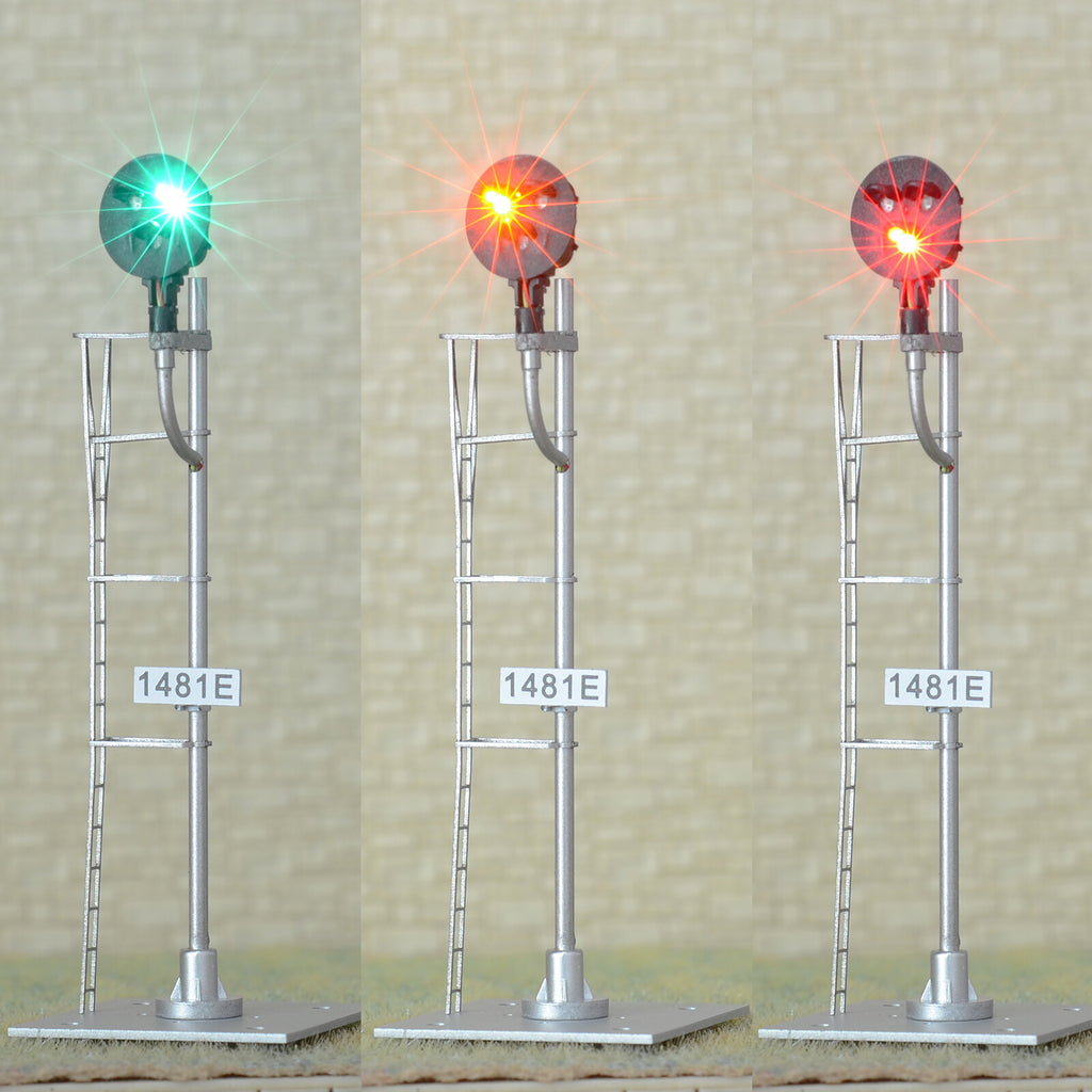 1 x HO scale model tri-lights 3 colors block type G signal metal 1 tar