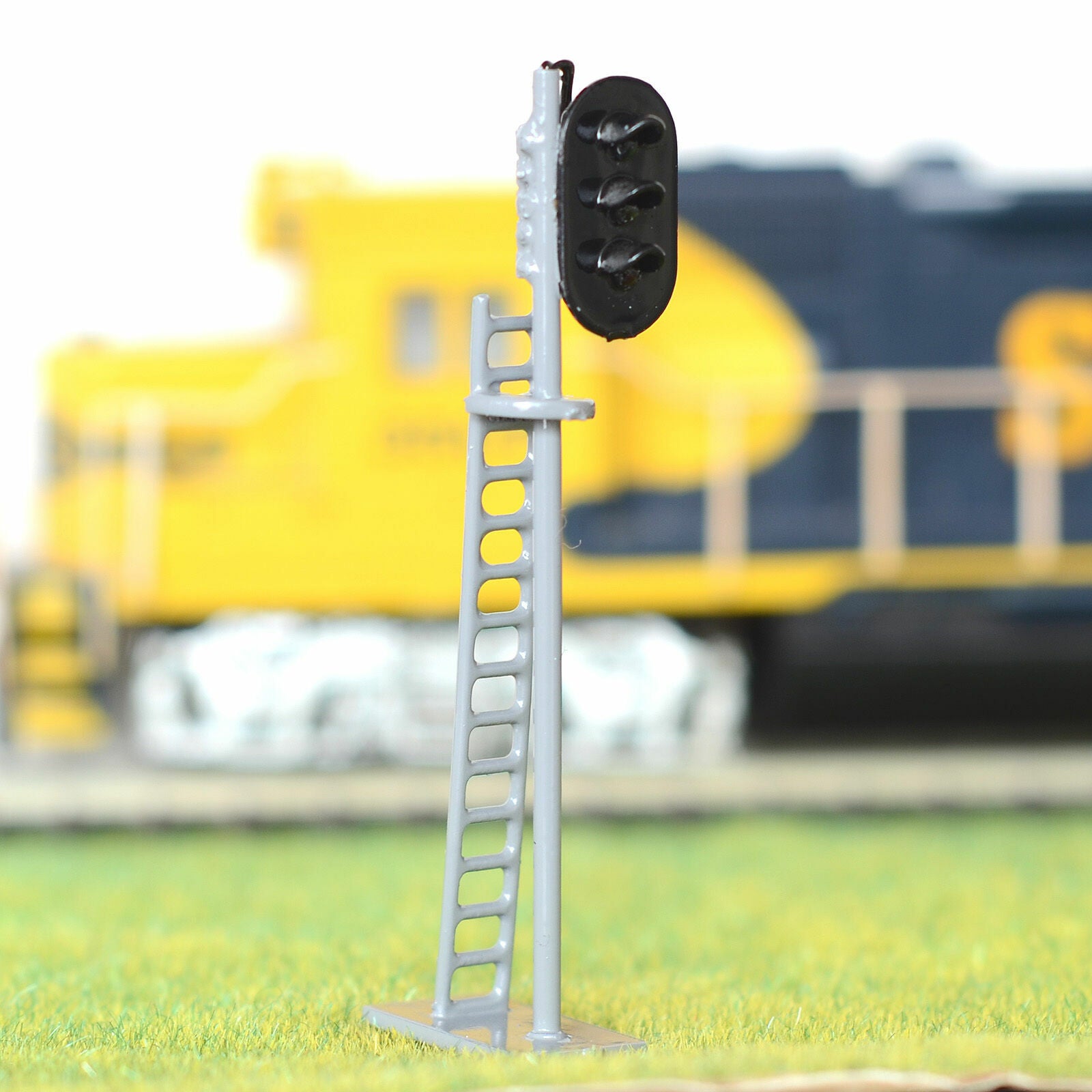 1 x HO /OO scale model train railroad LED block signal tri-lights 3 aspects #G87
