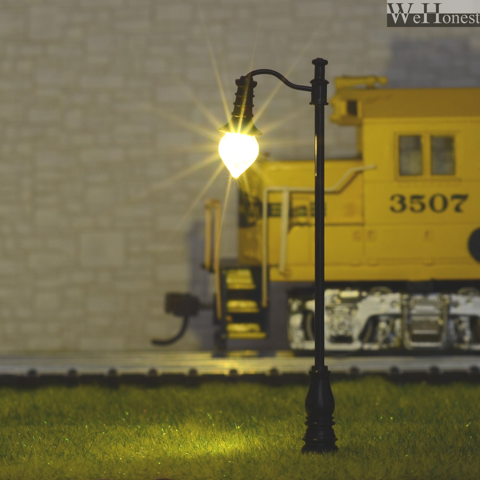 5 x Model Railway Train Lamp Post Street Lights HO OO Scale LEDs +Resistor #QF09