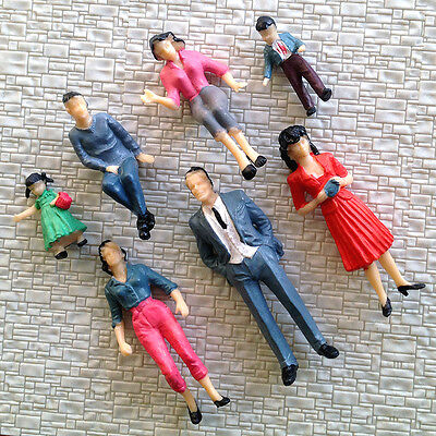 14 pcs G gauge painted 1:24 People figures passengers
