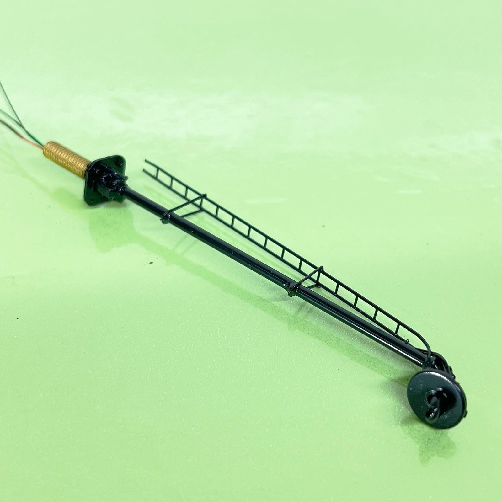 1 x HO scale model railroad tri-color searchlight signal LED metal #DL01skBL