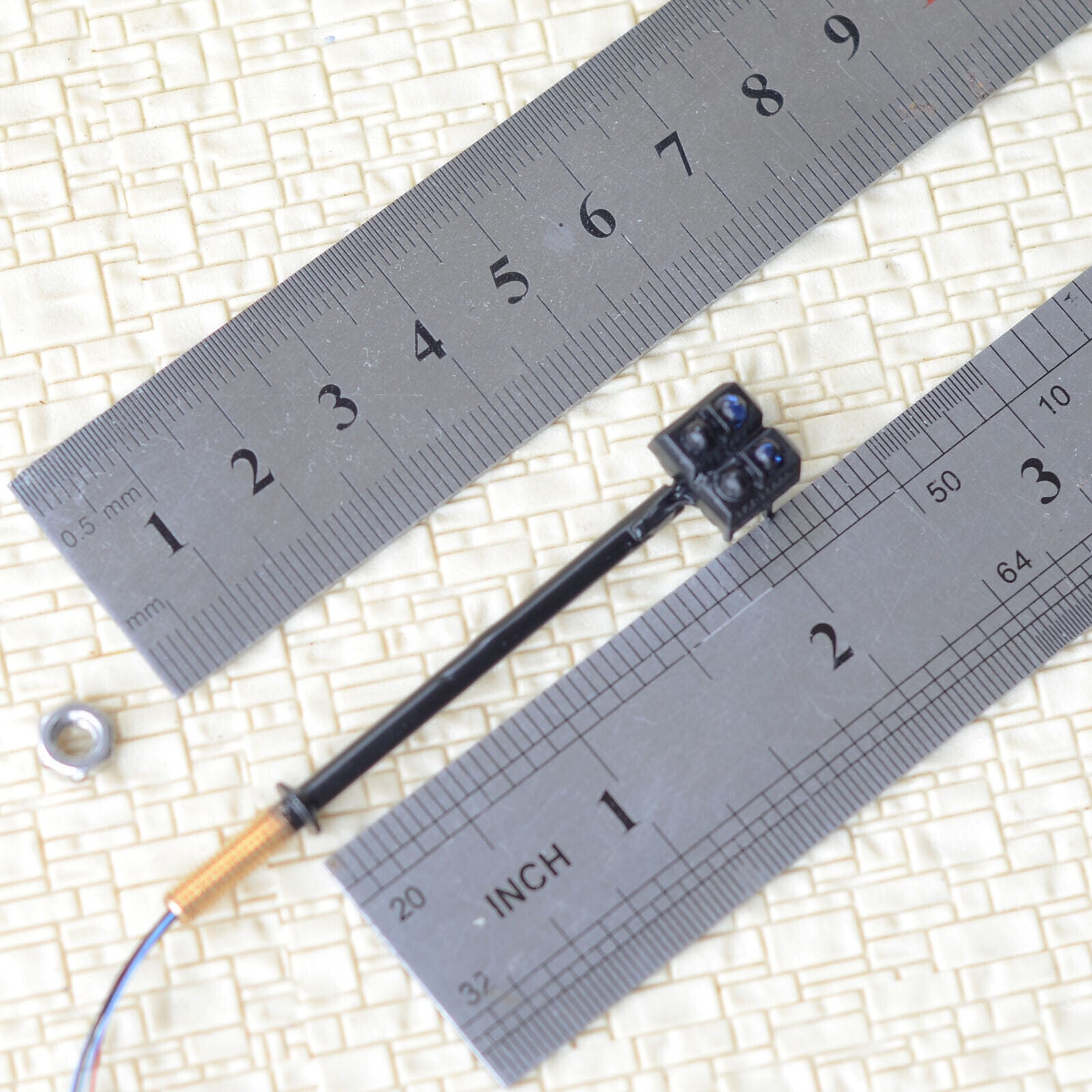 2 x O scale trackside enhanced IR sensors train detector signal trigger