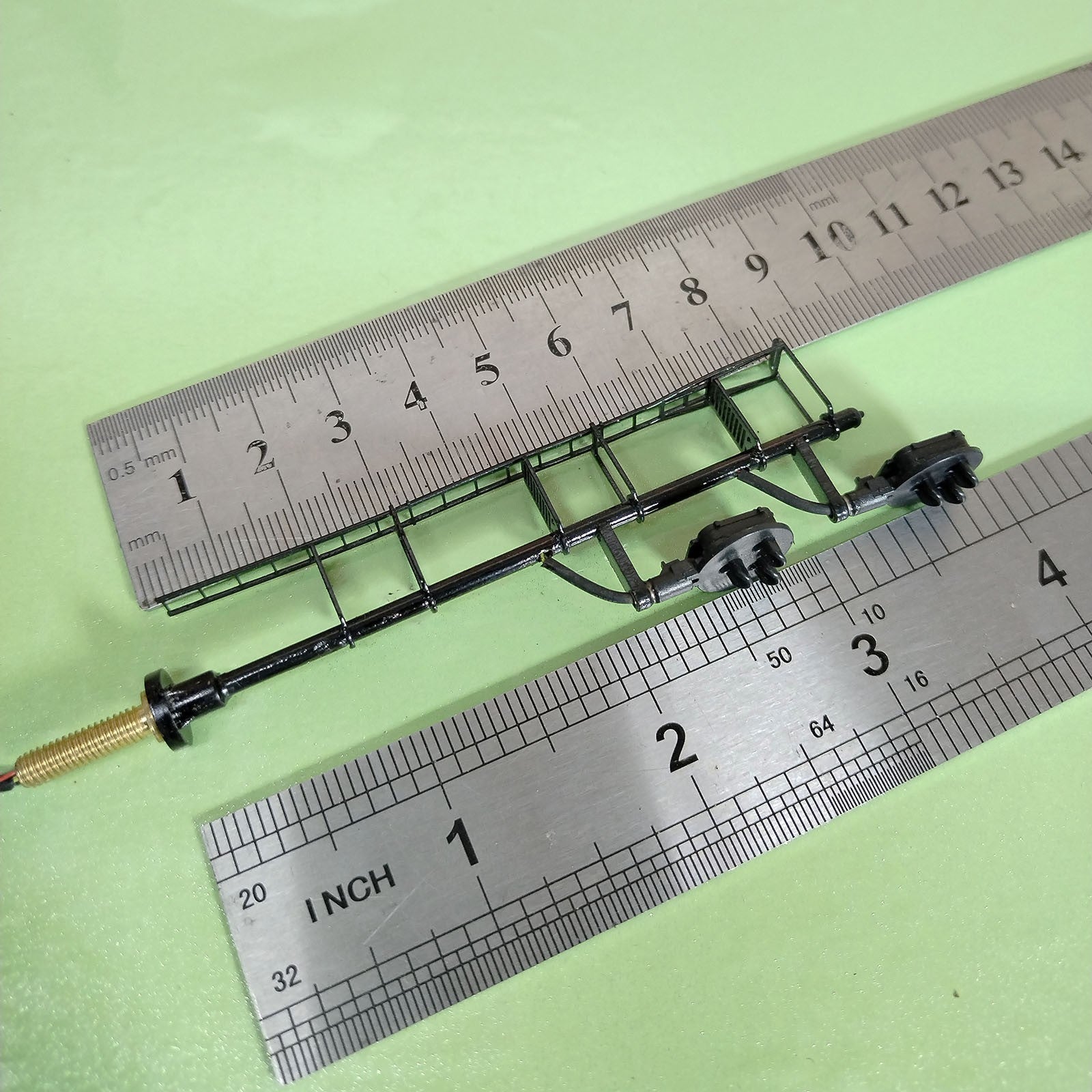 1 x HO scale model railroad tri-light type G block signal metal 2 targets #GS2BL